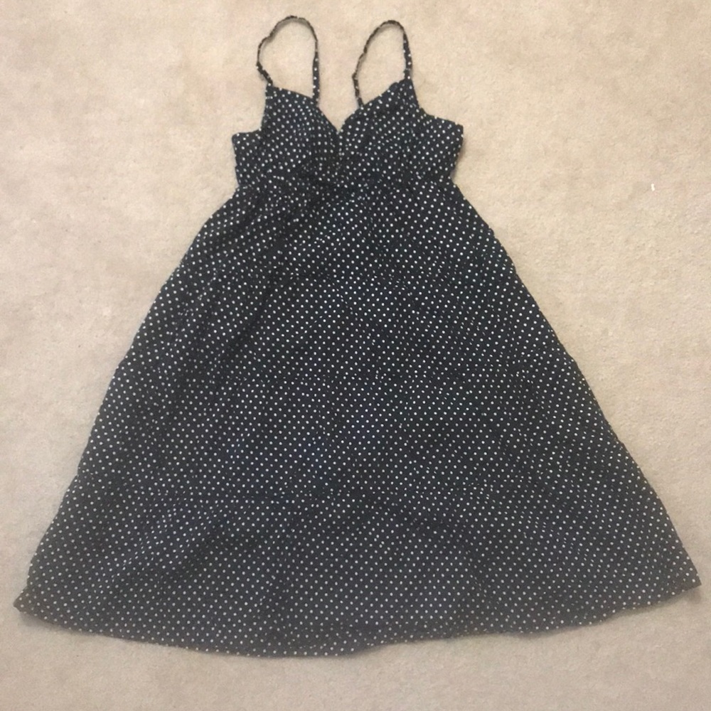 H&M black and white polka dot dress